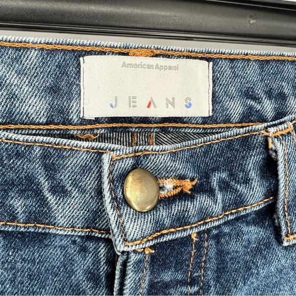 American Apparel Cutoff Jean Shorts Button‎ Front Sz 27 - Picture 4 of 12